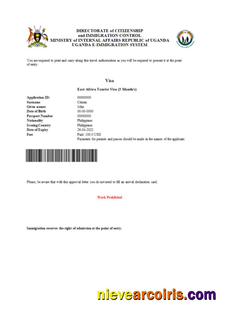 Uganda e-visa